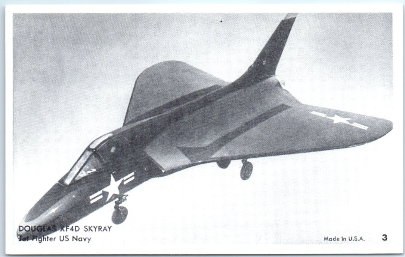 Unposted - Douglas XF4D Skyray Jet Fighter US Navy - Aircraft