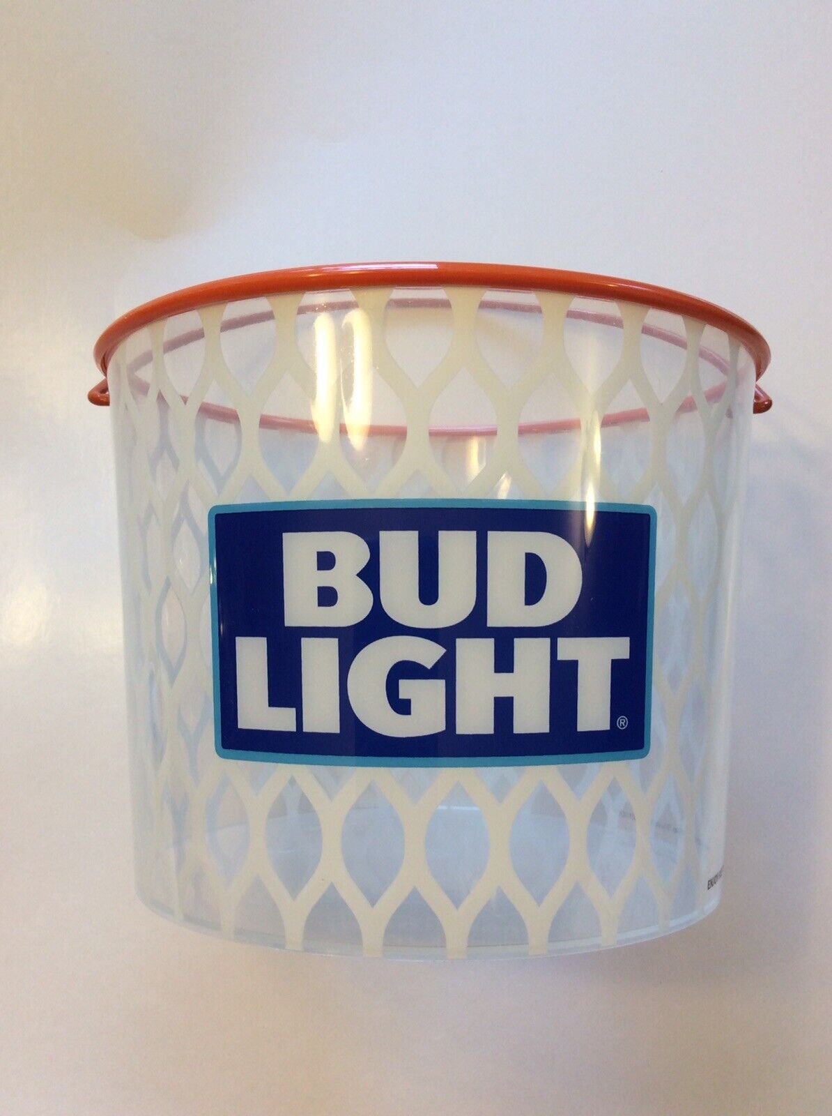 Bud Light Basketball Beer Ice Bucket Hoop Net Pail w/Handle Anheuser-Busch 2018