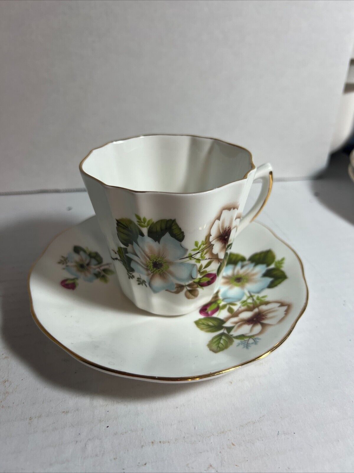 Vintage Royal Dover Bone China tea cup & saucer made in England