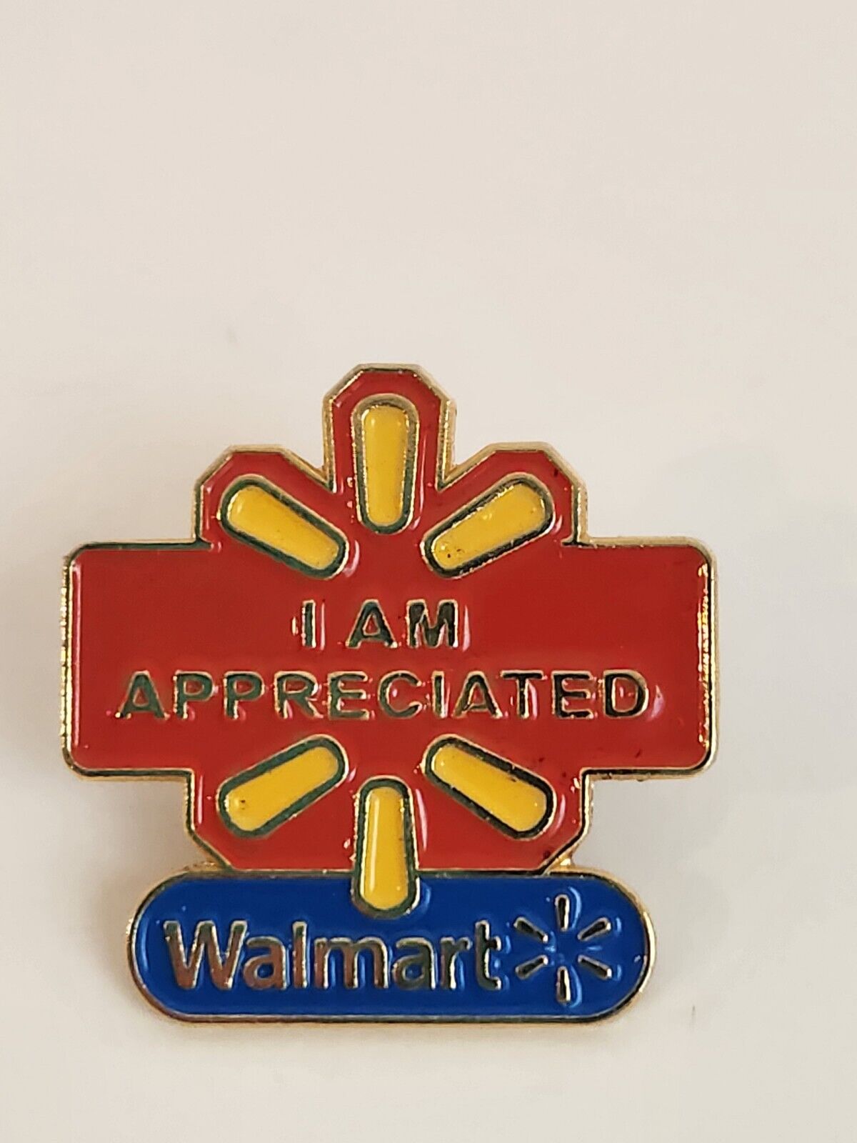 Walmart Hogeye I Am Appreciated Wal-Mart Lapel Hat Pin 2009