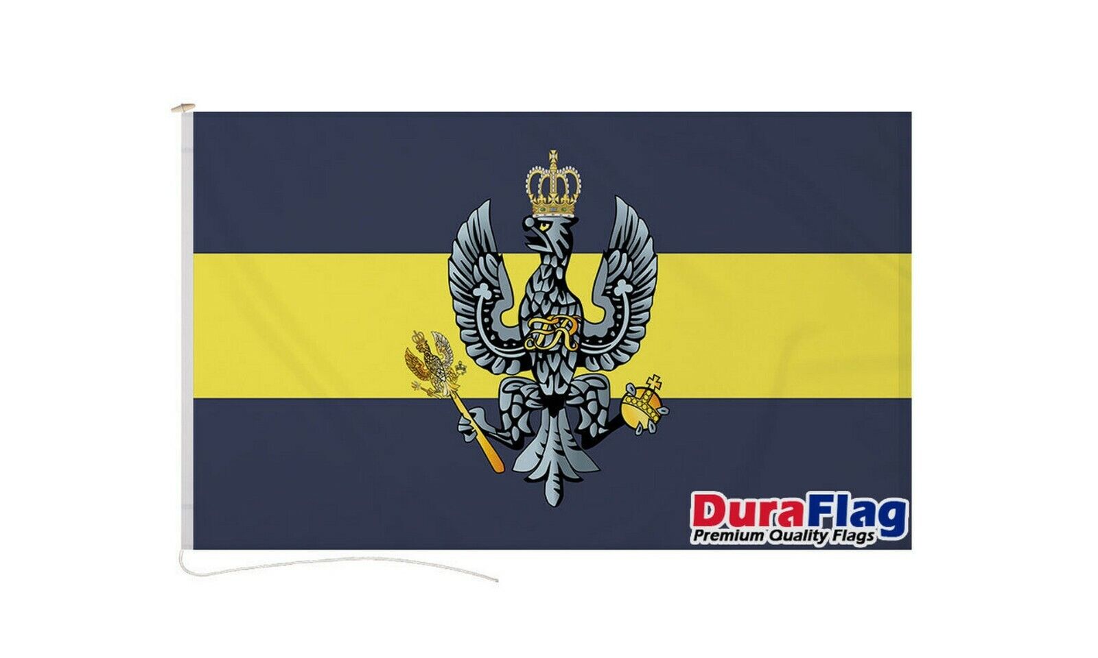 14TH 20TH KINGS ROYAL HUSSARS DURAFLAG 150cm x 90cm QUALITY FLAG ROPE & TOGGLE