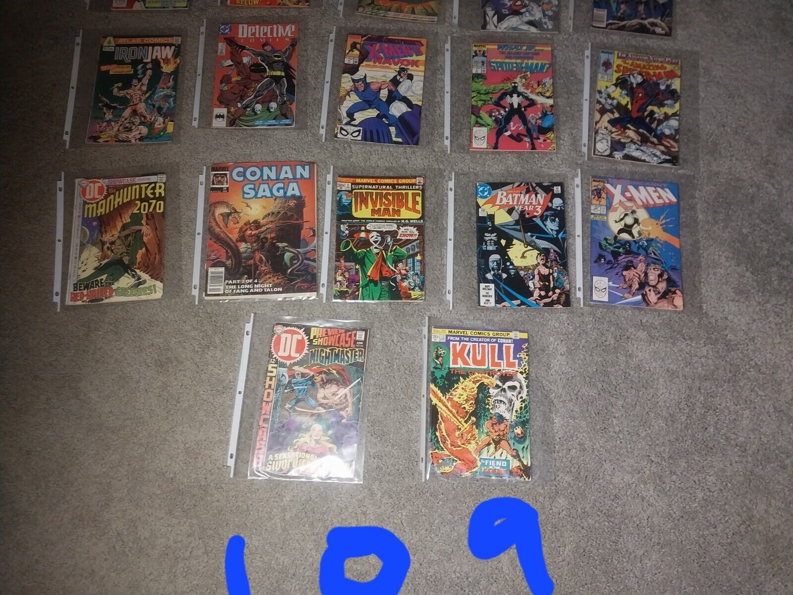 109 old comic books Marvel,DC,Atlas. Exc. Shape