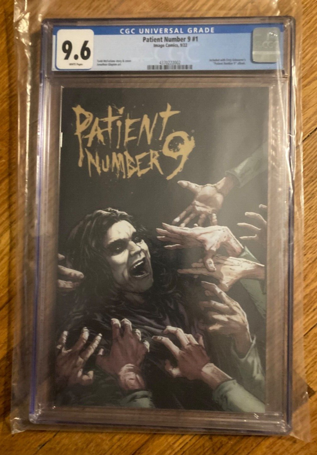 Patient Number 9 #1 CGC 9.6 Todd McFarlane cover Ozzy Osborne Image comic book