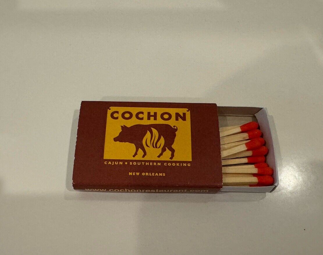 Cochon New Orleans NOLA Restaurant Matchbox