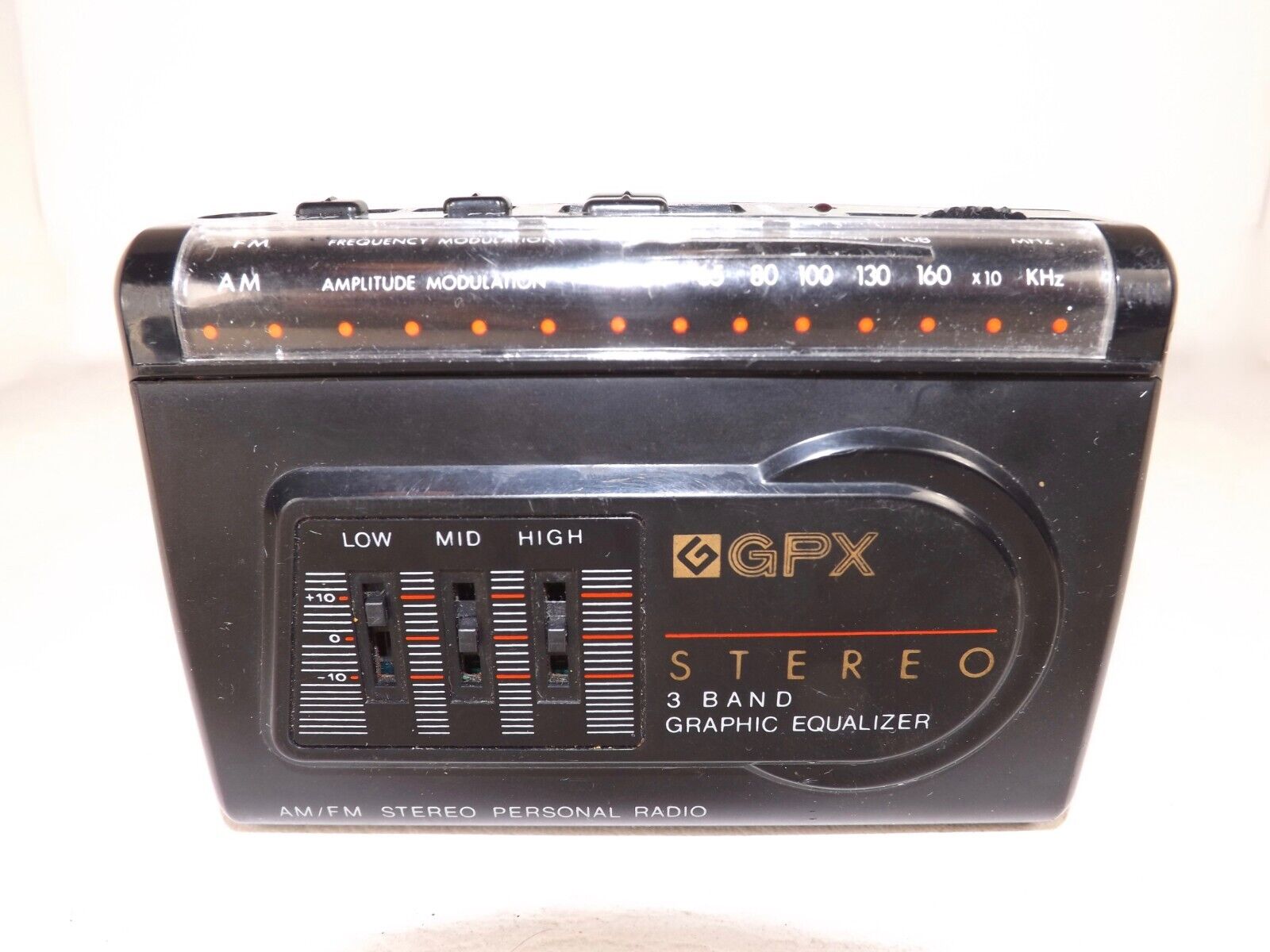 Vtg 80s Walkman Style GPX Gran Prix A2833 - AM/FM Stereo Personal Portable Radio