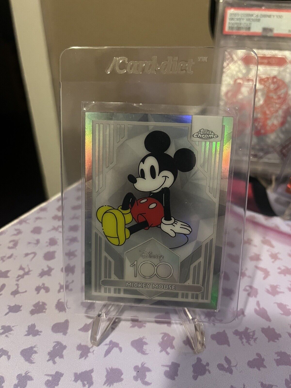 Mickey Mouse  2023 Topps Chrome Disney 100 Refractor #1