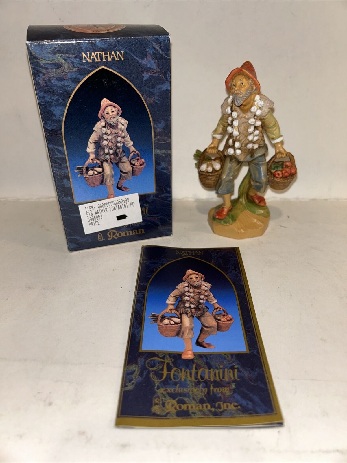 Fontanini Heirloom Nativity Collection “Nathan” by Roman from Italy New In Box