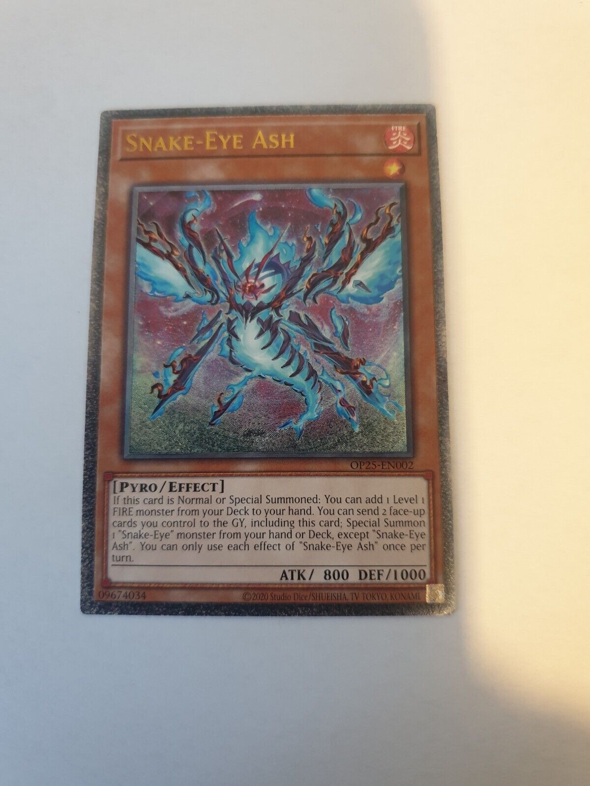 YUGIOH OP25-EN002 Snake Eye Ash Ultimate Rare 