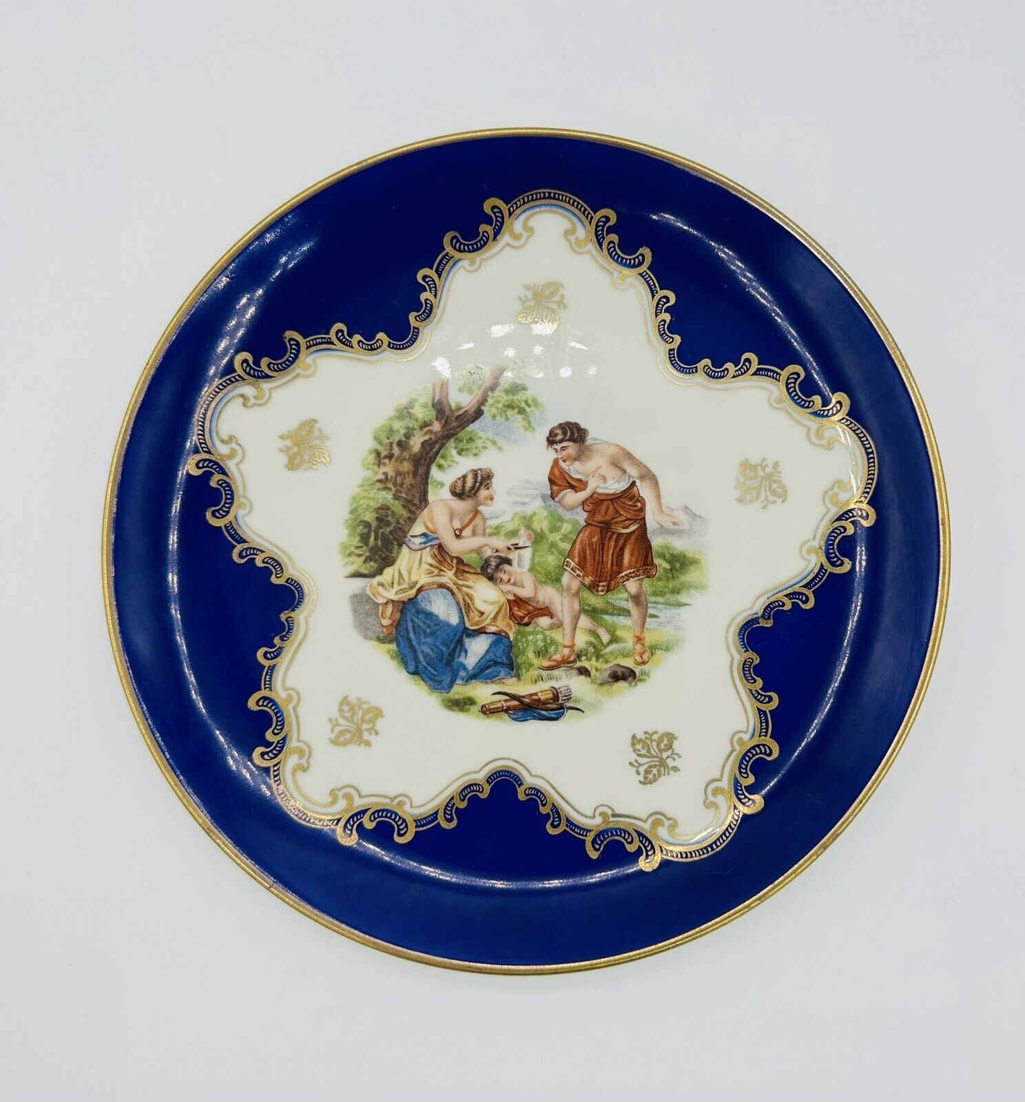 Antique Vintage Eschenbach Bavaria Elfenbein Cabinet Plate Porcelain Germany