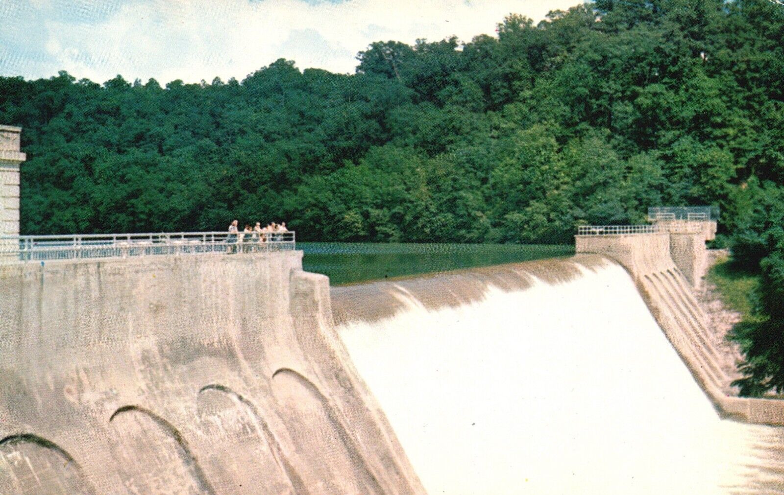 Postcard MD Baltimore County Maryland Loch Raven Dam Chrome Vintage PC H5169