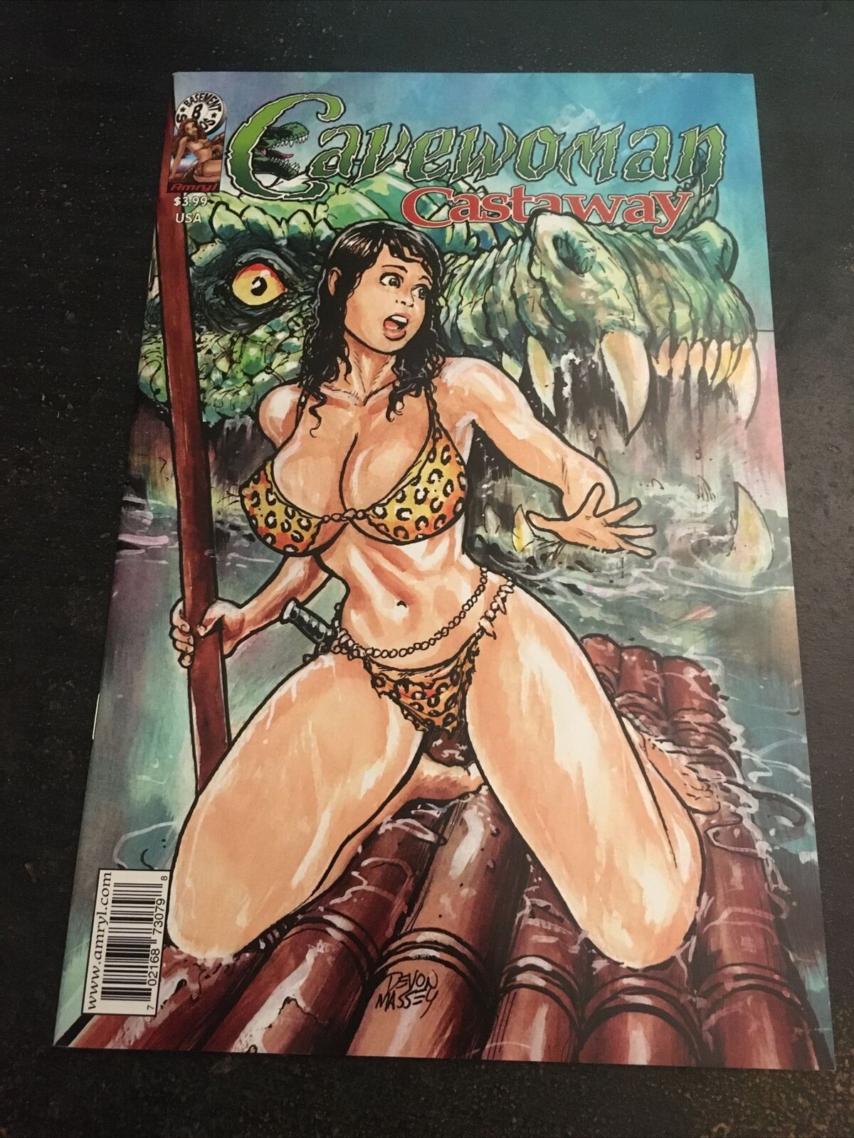 Cavewoman:Castaway, Incredible Condition 9.4(2015) Massey Cover And Art
