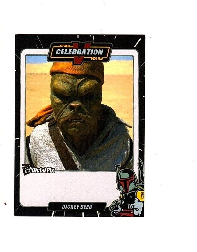 DICKEY BEER Star Wars Celebration Official Pix Trading Card 2010 Celebration 5
