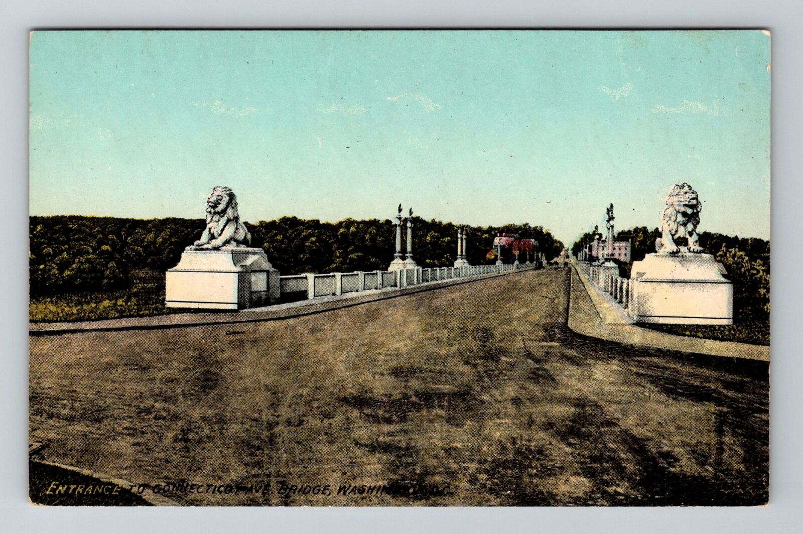 Washington DC, Entrance to Connecticut Ave, Vintage Postcard