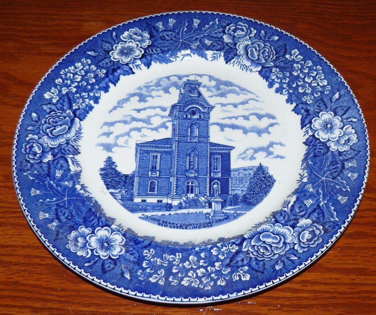 Adams Jonroth Souvenir Plate Henry County New Castle Indiana Courthouse