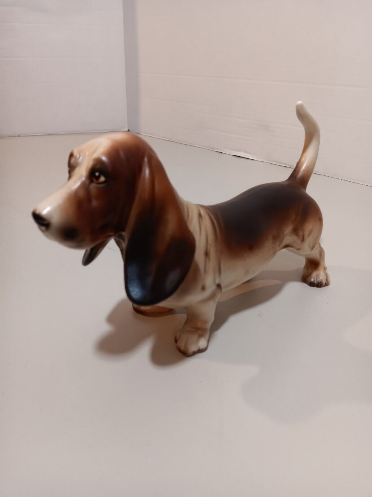Vintage Ceramic Dog Figurine Basset Hound Approximately 5\