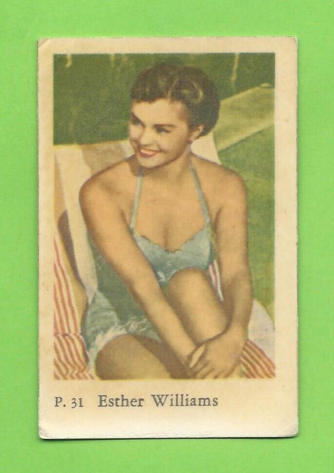 1958 Dutch Gum Card P #31 Esther Williams