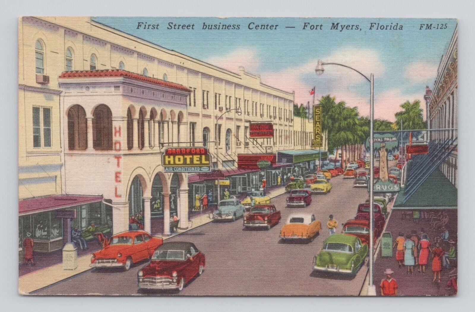 Postcard First Street Business Center Fort Pierce FL