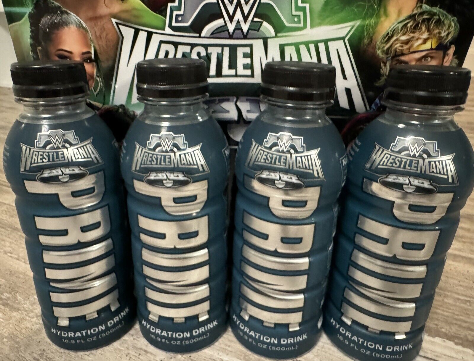 Wrestlemania 40 XL PRIME DRINK-Exclusive Limited Edition- 1 SEALD New Bottle