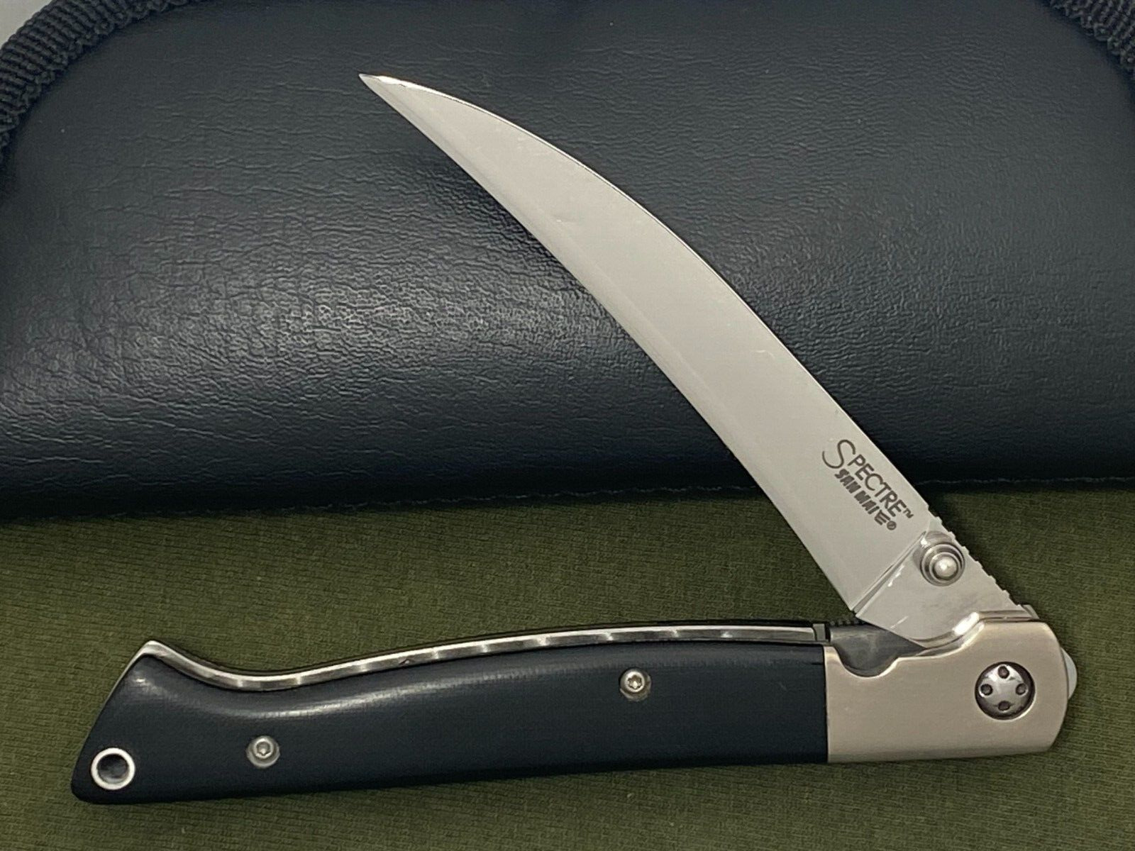 Cold Steel Custom Series Spectre Knife San Mai III Blade w/ Black Micarta Scales