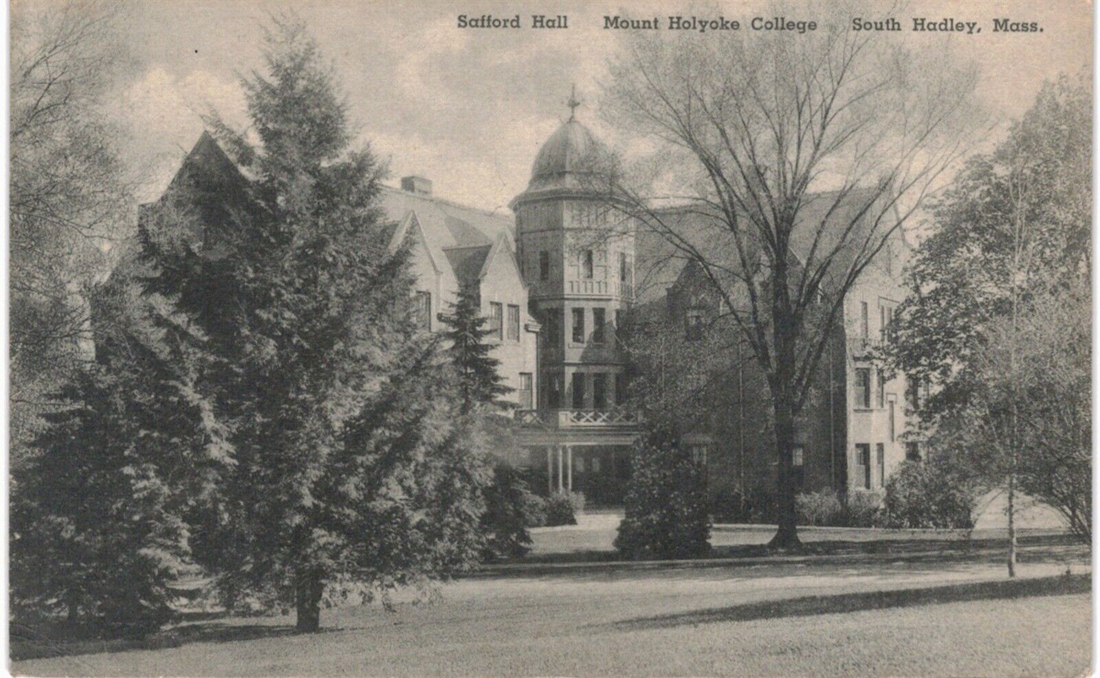 South Hadley Safford Hall Mount Holyoke College 1940 Albertype MA 