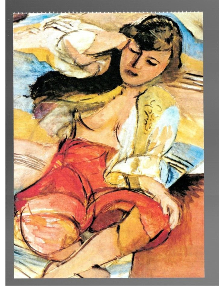 Vintage Postcard Odalisque 1954 Repro Matisse The Orientalists Magna books