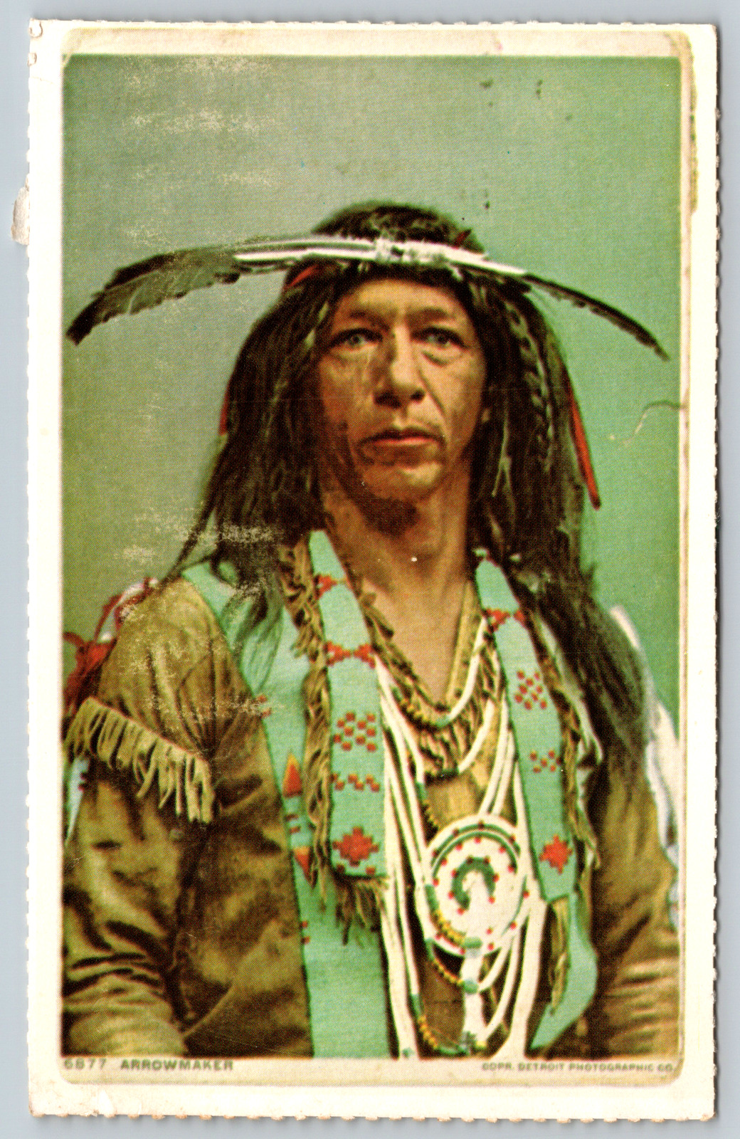 c1960s Arrowmaker Indian Native American Vintage Postcard