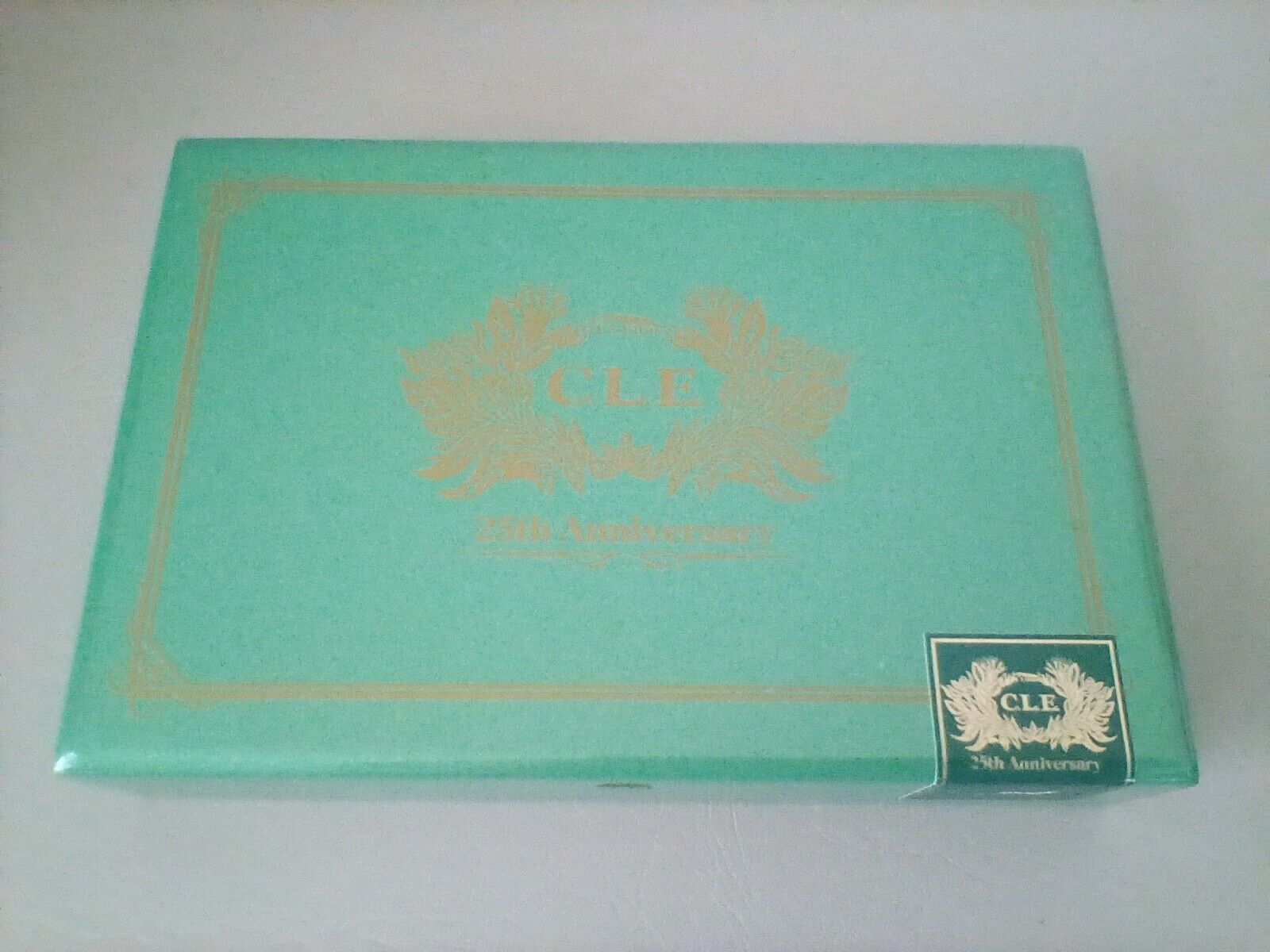 C.L.E. 25th Anniversary Green Wood Cigar Box