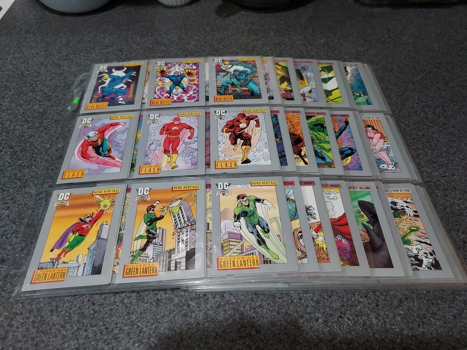 1991 Impel DC Comics Series 1 Trading Cards Complete Base Set #1-180