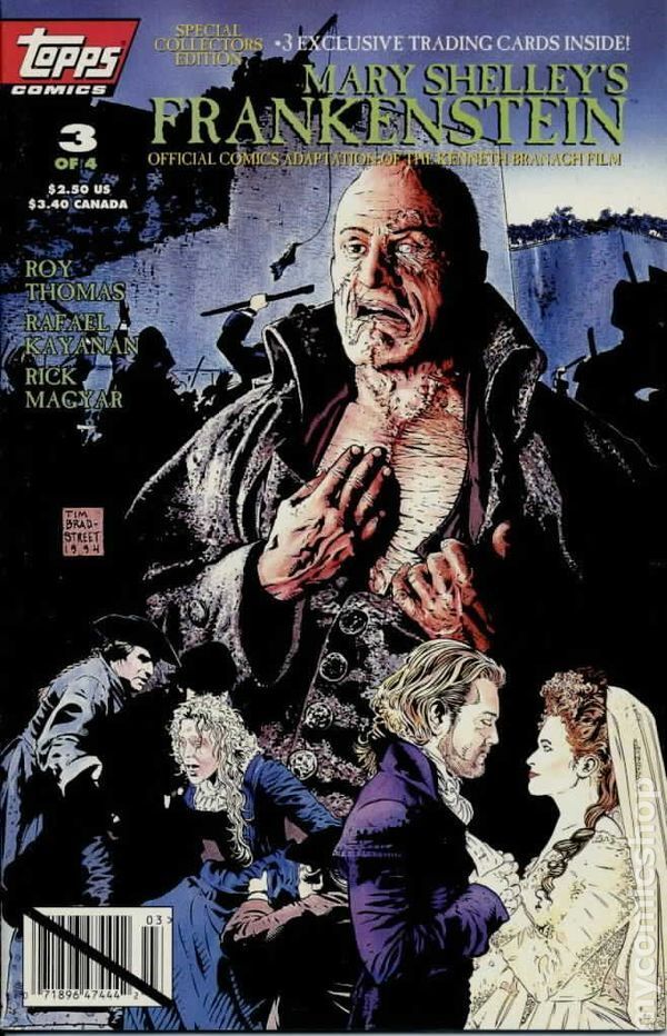 Mary Shelley\'s Frankenstein #3B VG 1994 Stock Image Low Grade
