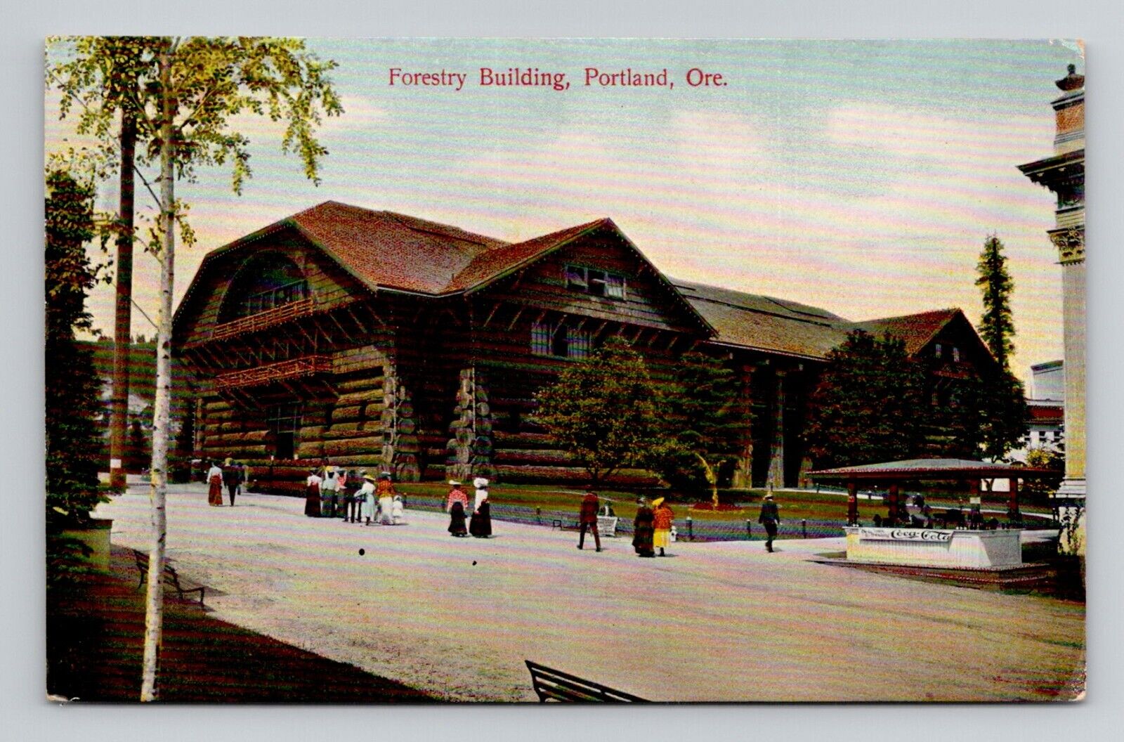 Postcard Forestry Building Portland Oregon, Antique N15