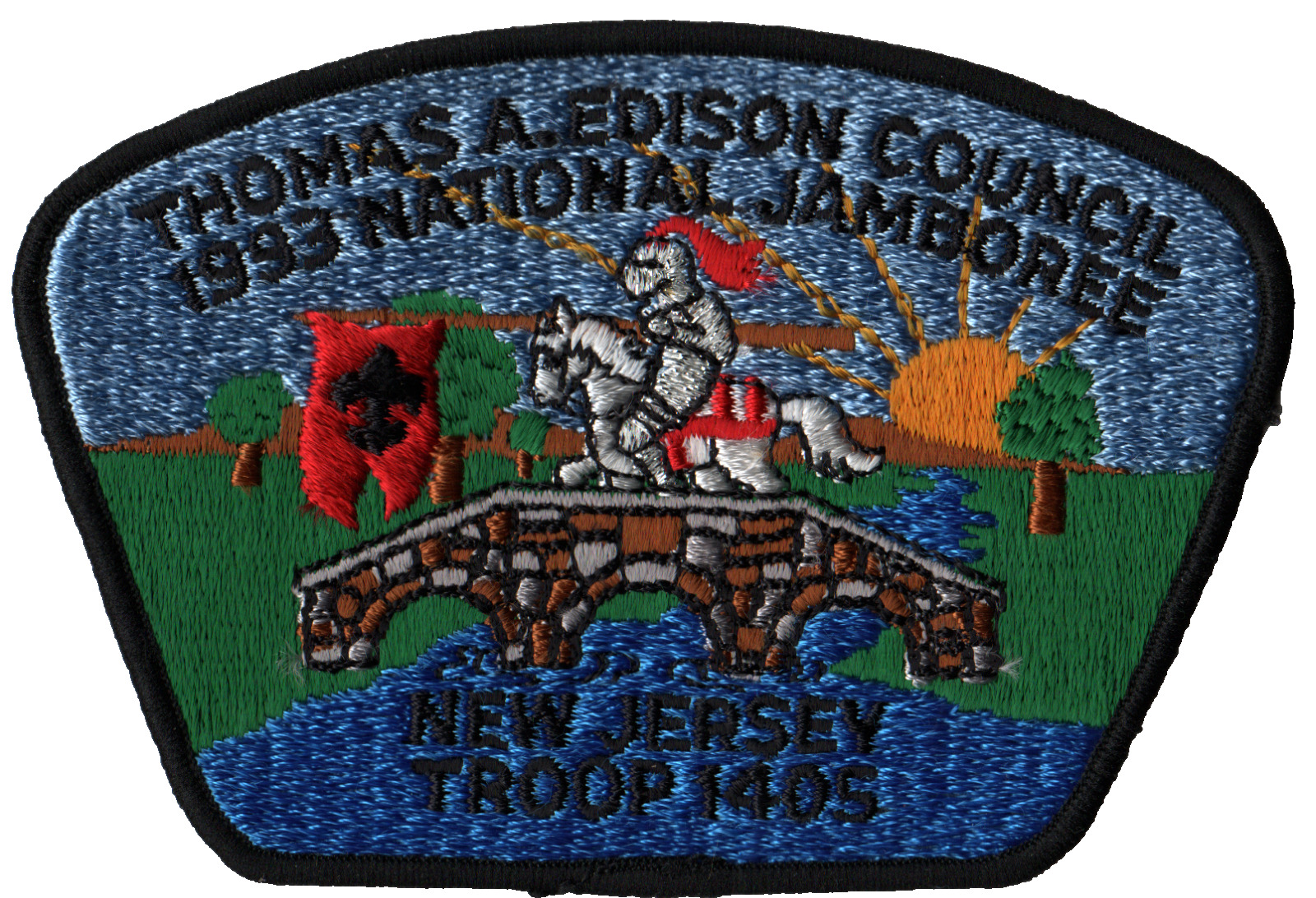 1993 Jamboree Thomas A. Edison Council NJ JSP Black Bdr (AR1751)