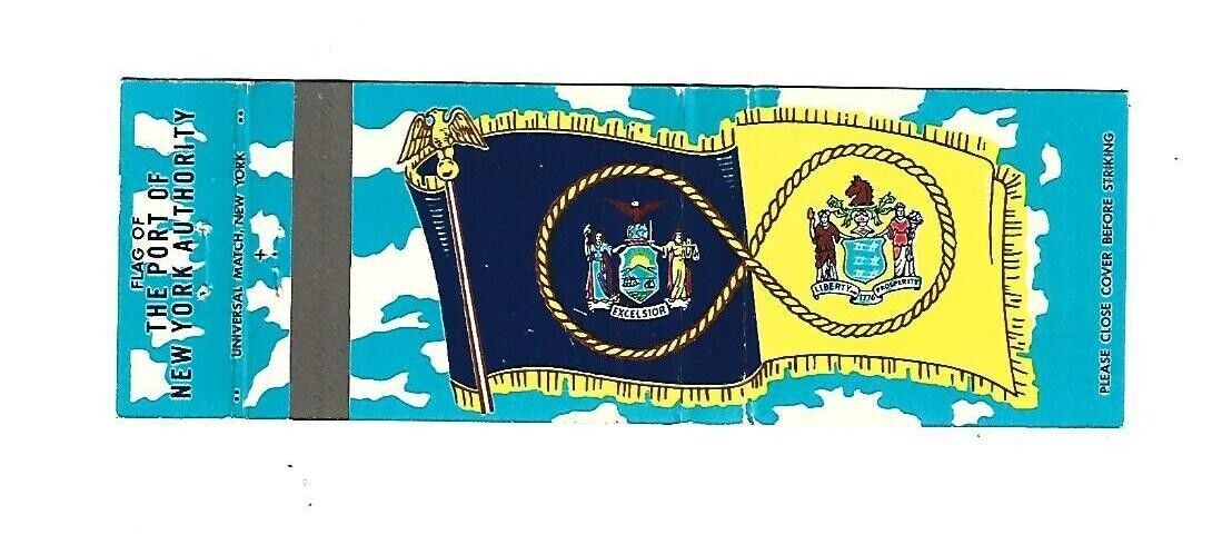 Port of New York Authority   Matchcover   Flags