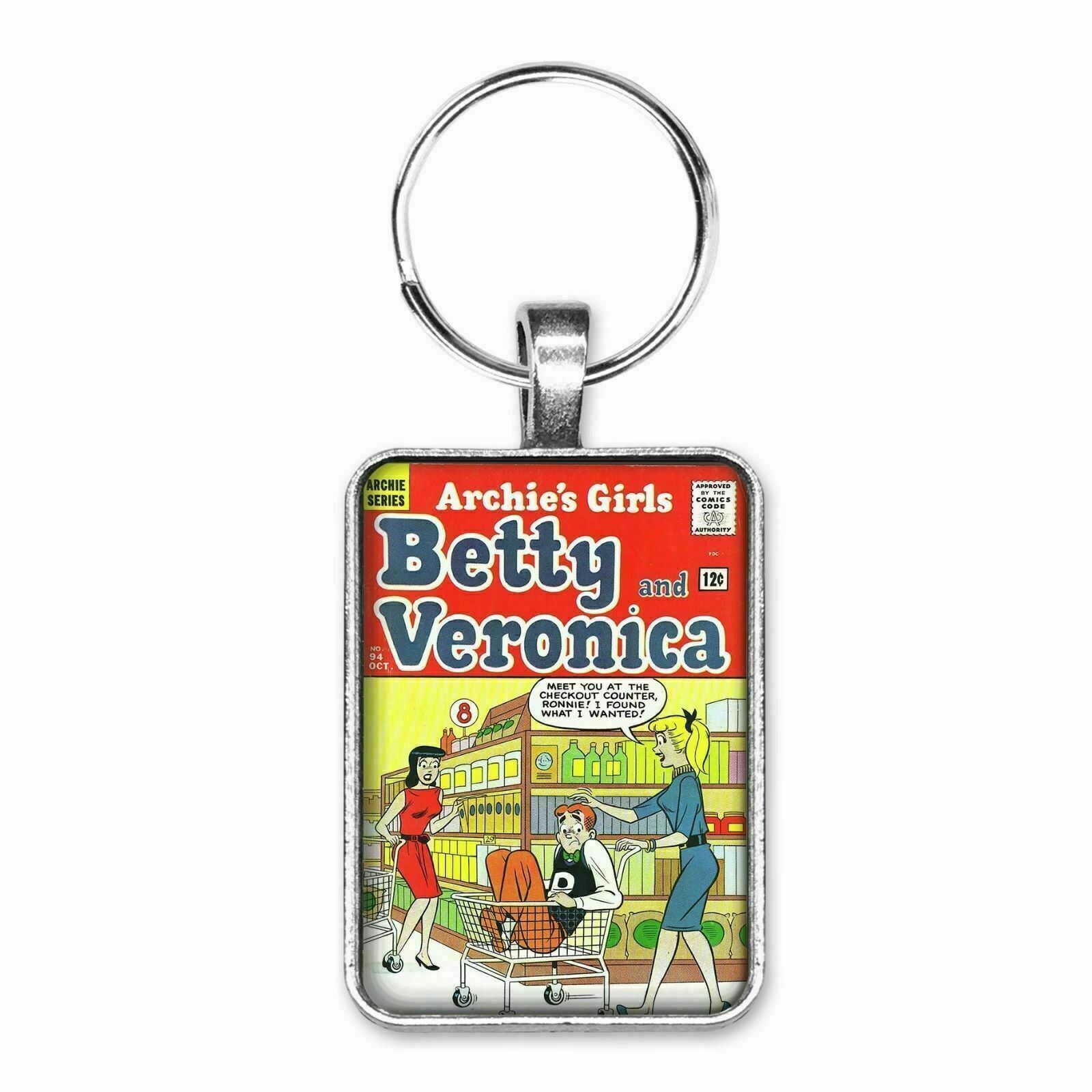 Archie\'s Girls Betty and Veronica #94 Cover Key Ring or Necklace Riverdale Comic