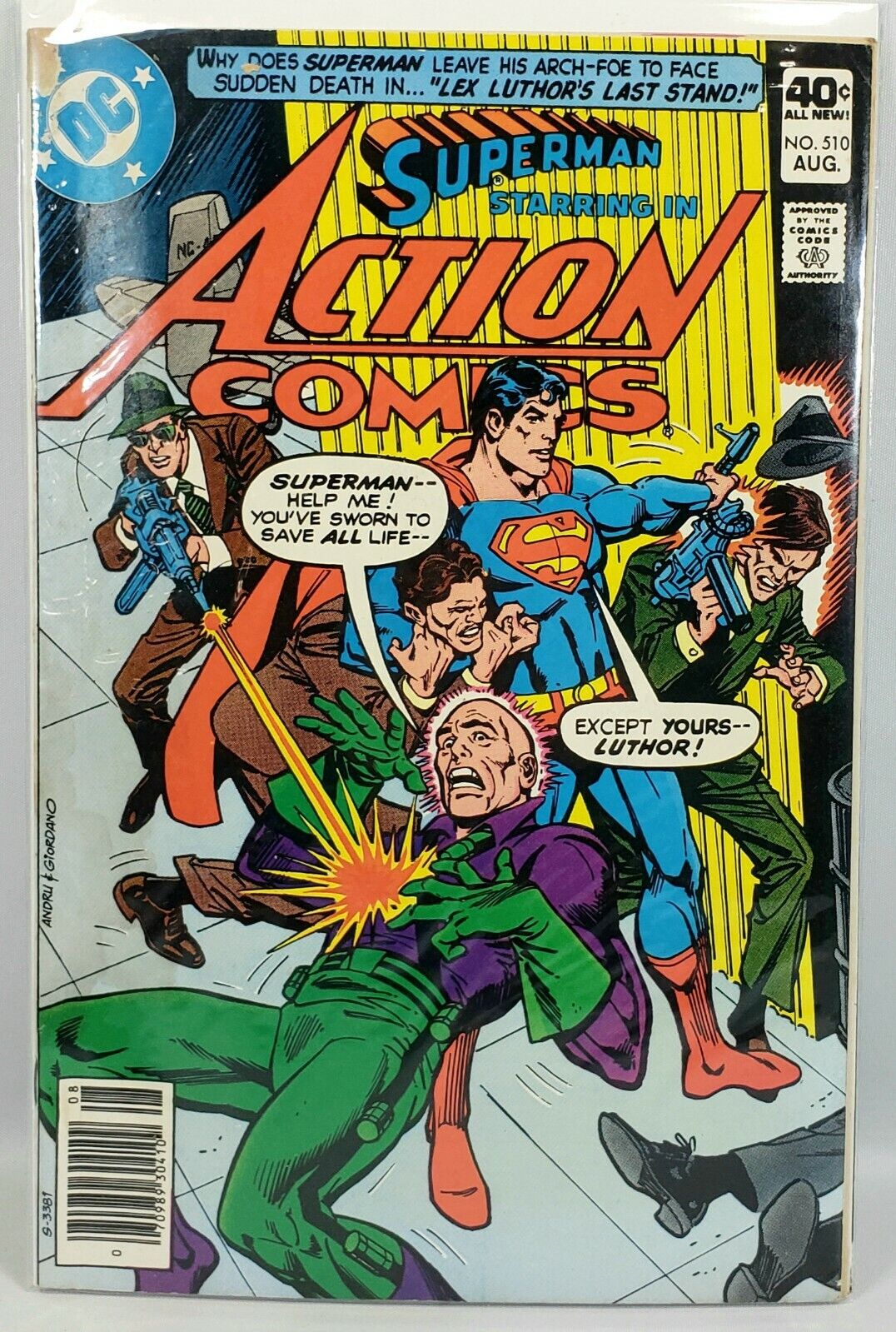 SUPERMAN STARRING IN ACTION COMICS #510 | DC Comics 1980 | Newsstand 