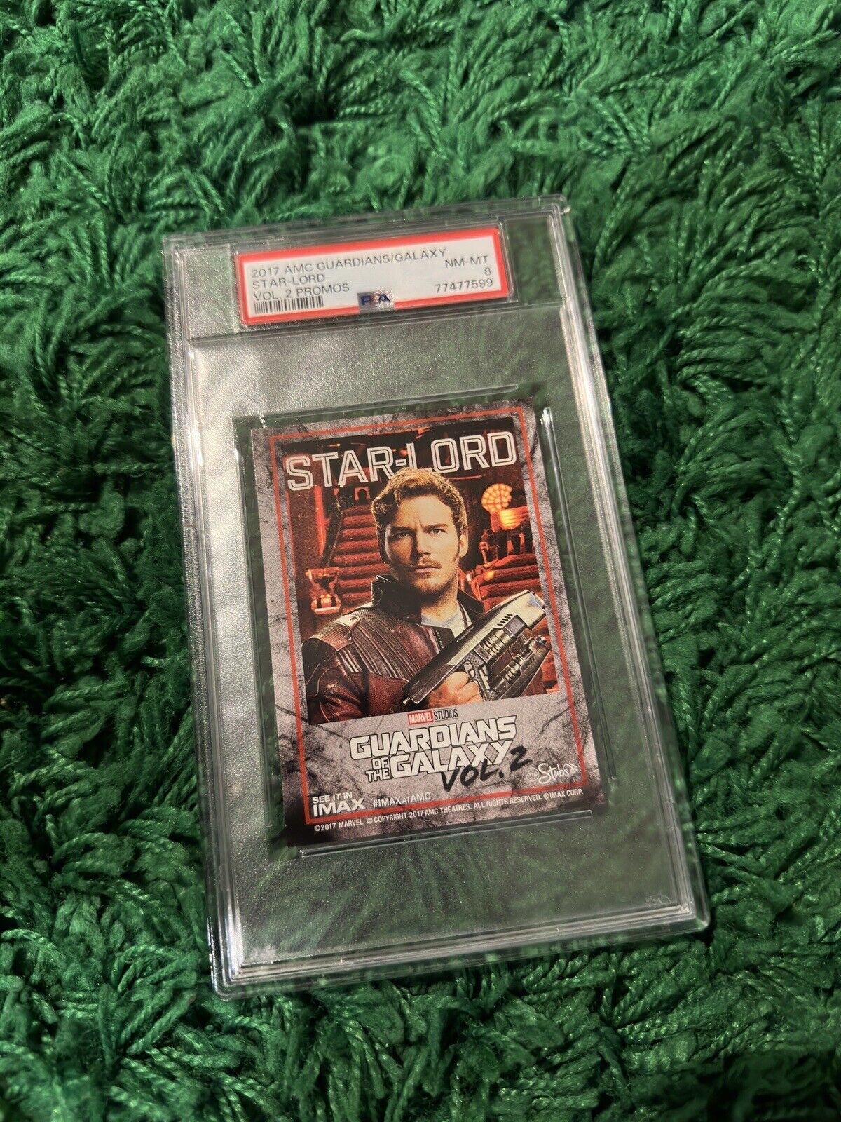 2017 Star Lord AMC Guardians Of The Galaxy Volume 2 Card PSA 8 POP 1  RARE GOTG