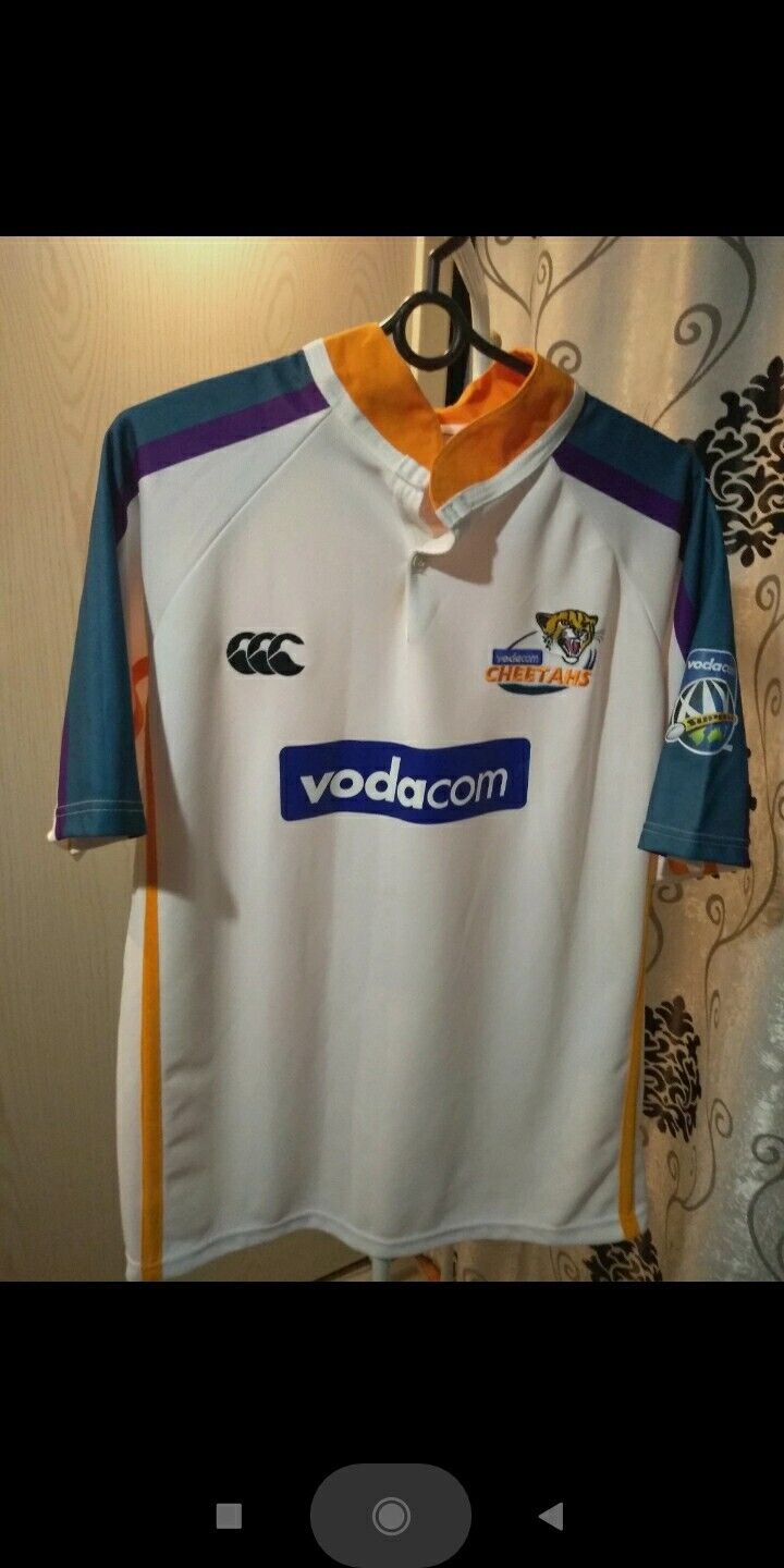 Canterbury Cheetahs Rugby Shirt Jersey Super 14 Vodacom South Africa
