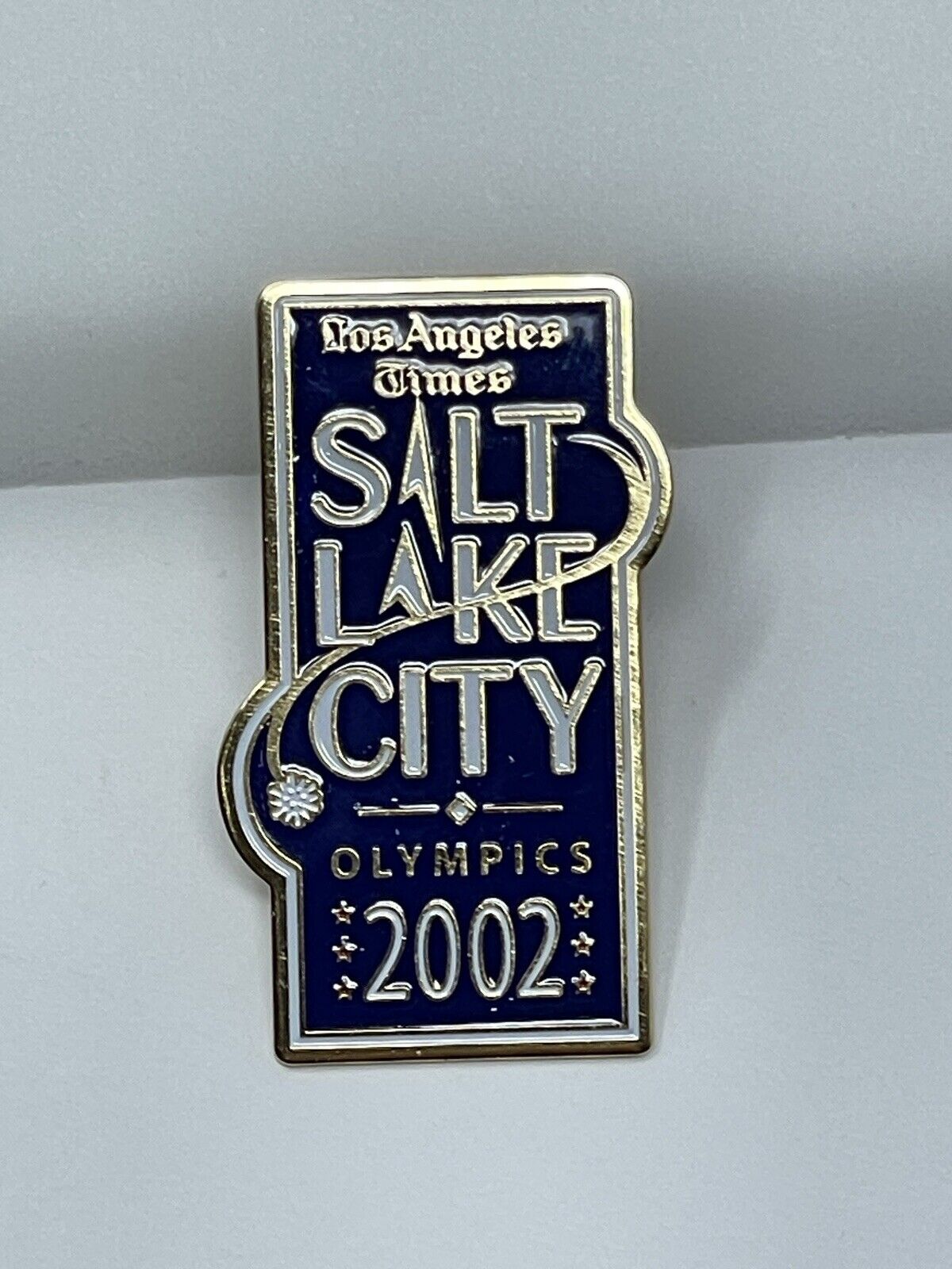Los Angeles Times 2002 Winter Olympics Salt Lake City Pin New Sealed In Bag