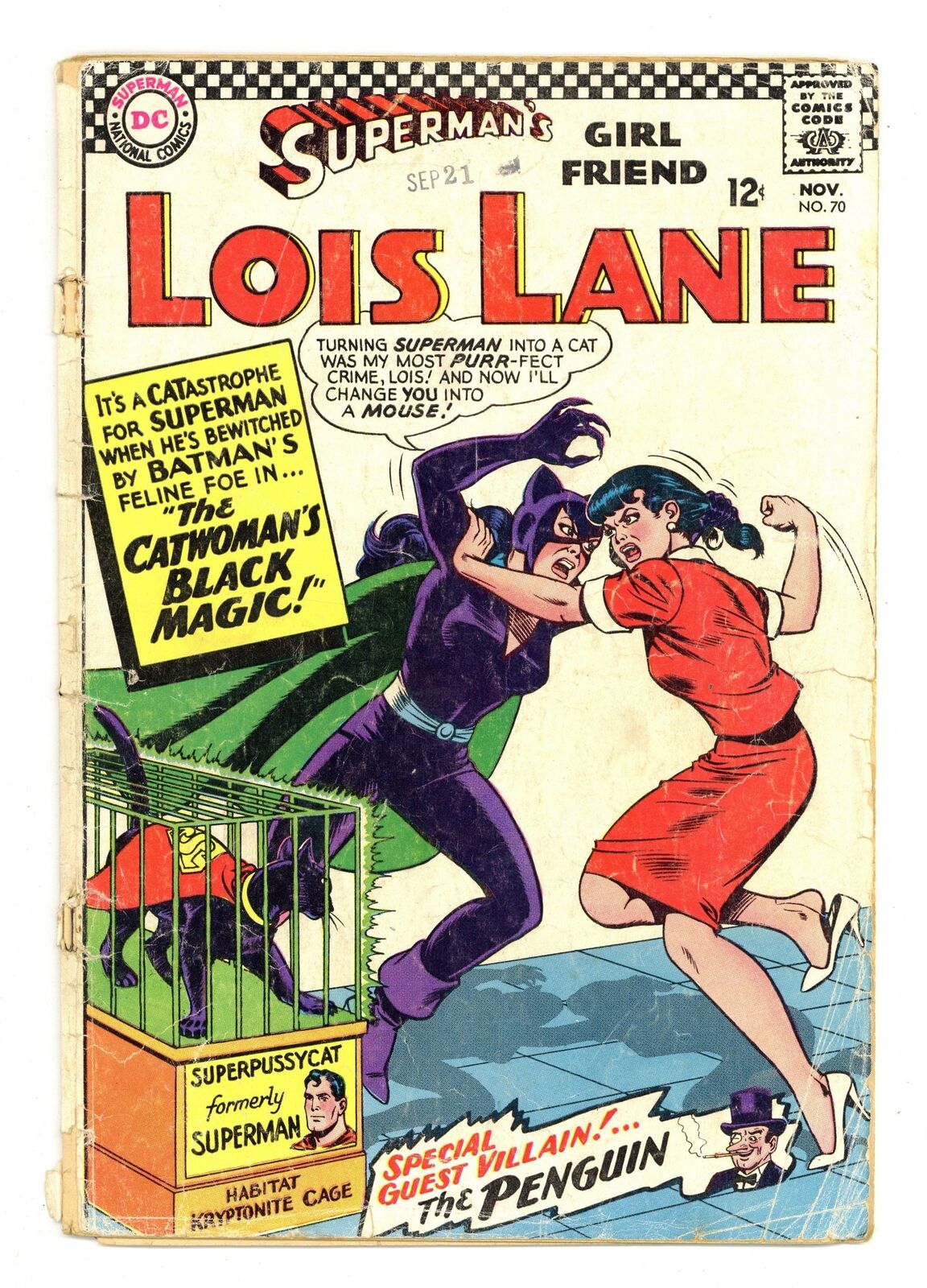 Superman\'s Girlfriend Lois Lane #70 PR 0.5 1966 1st SA app. Catwoman