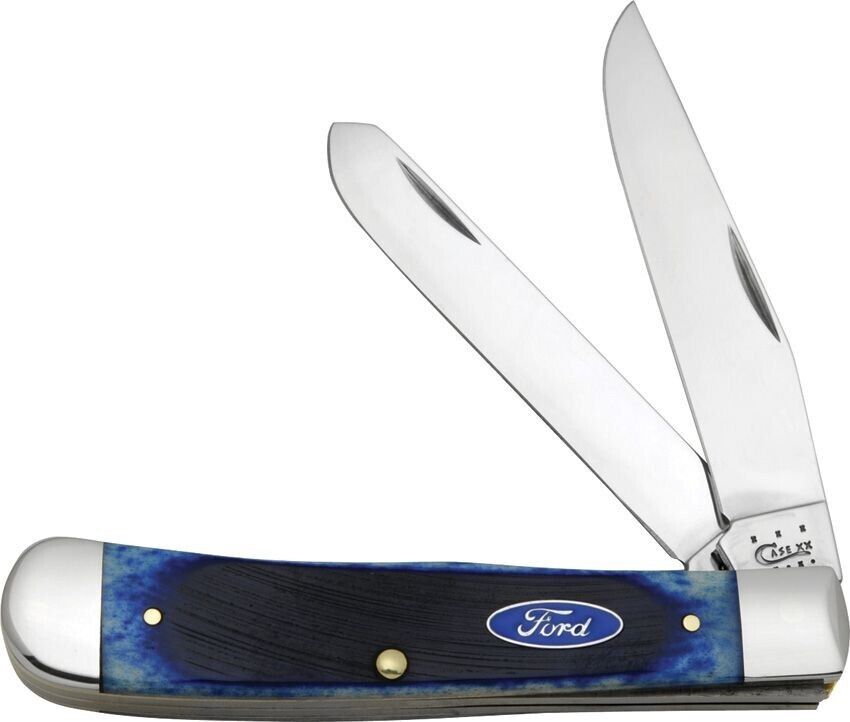CASE XX KNIFE - FORD BLUE BONE TRAPPER #14301 - 4 1/8\