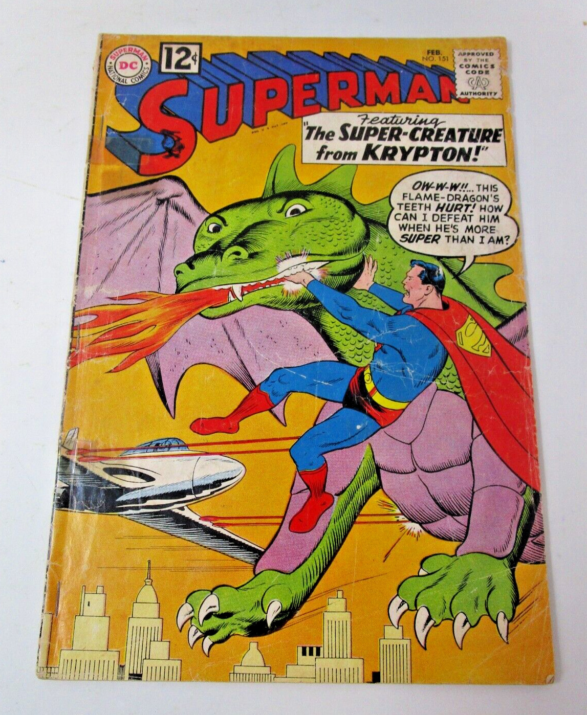 Superman #151 1962 [GD/VG] Silver Age DC Super Creature from Krypton