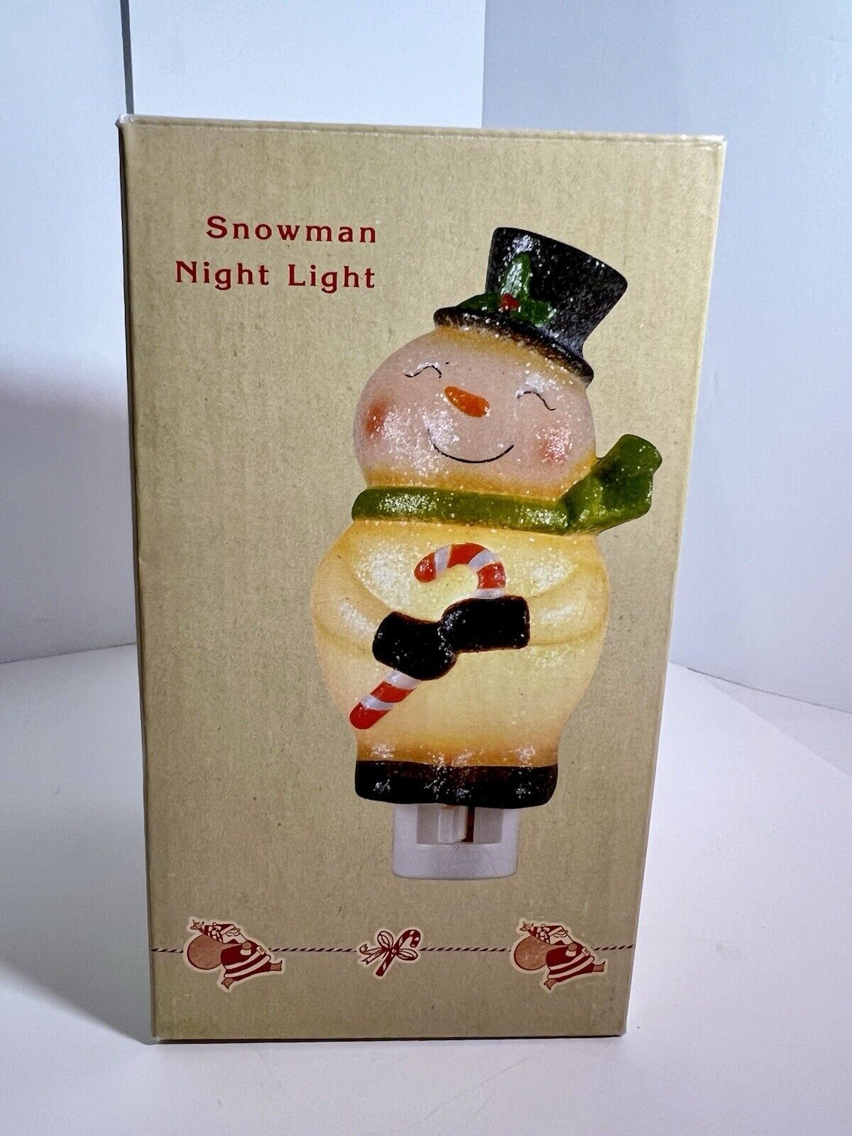 Cracker Barrel Christmas Light Up snowman Figurine