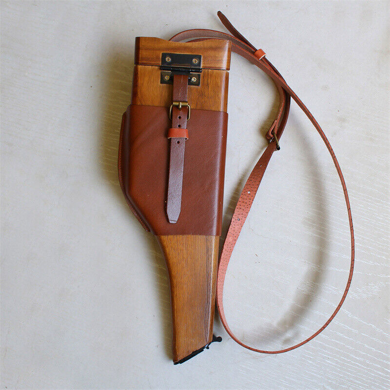 Us Stock Ww2 Broomhandle German Mauser C96 Wood Shoulder Holster Butt Collection