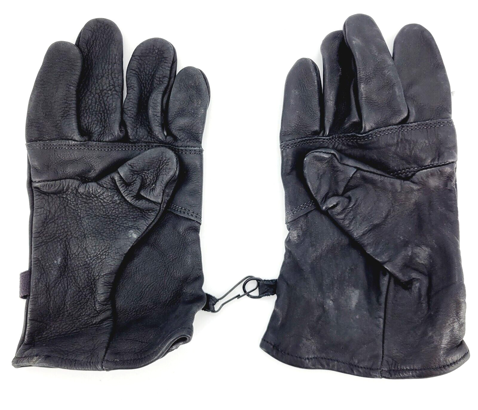 USGI Army Leather Light Duty Leather Gloves Black Size 4 Utility Work NSN