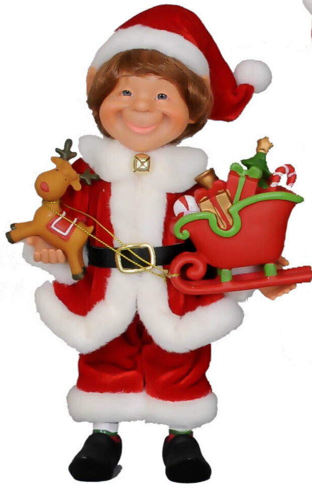 Karen Didion Santa Helper Elf Chimney Christmas Joy Toy Jolly Kris Kringle Decor