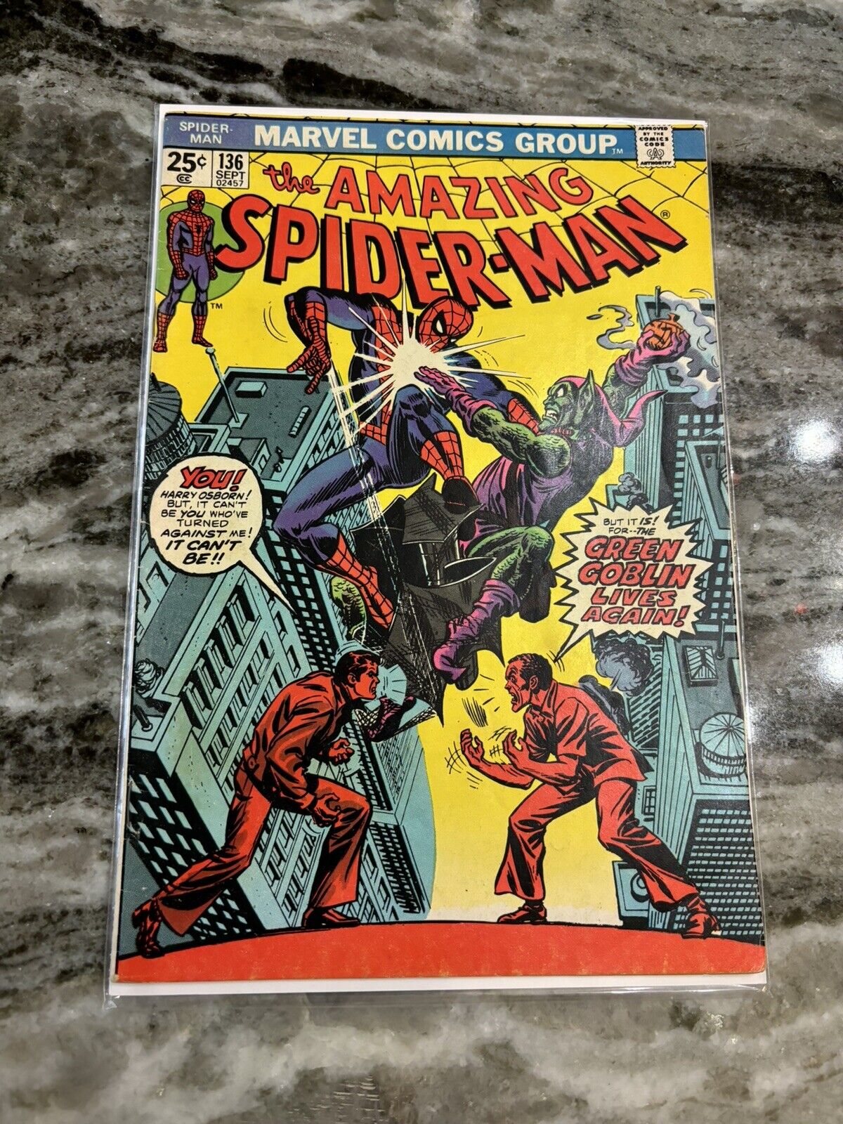 Amazing Spider-Man #136 Marvel 1974 Green Goblin Lower Grade