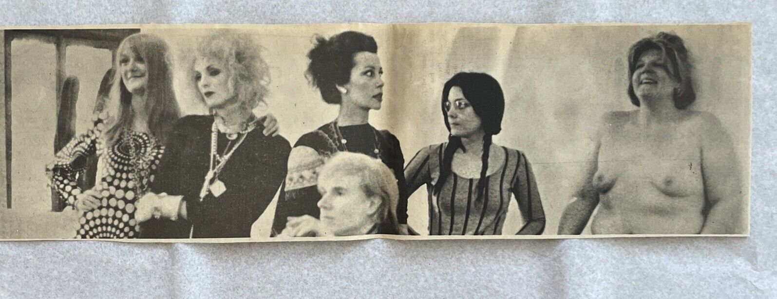 1968 Andy Warhol Factory Candy, Brigid, Ultra Violet ,Underground Vtg News Photo