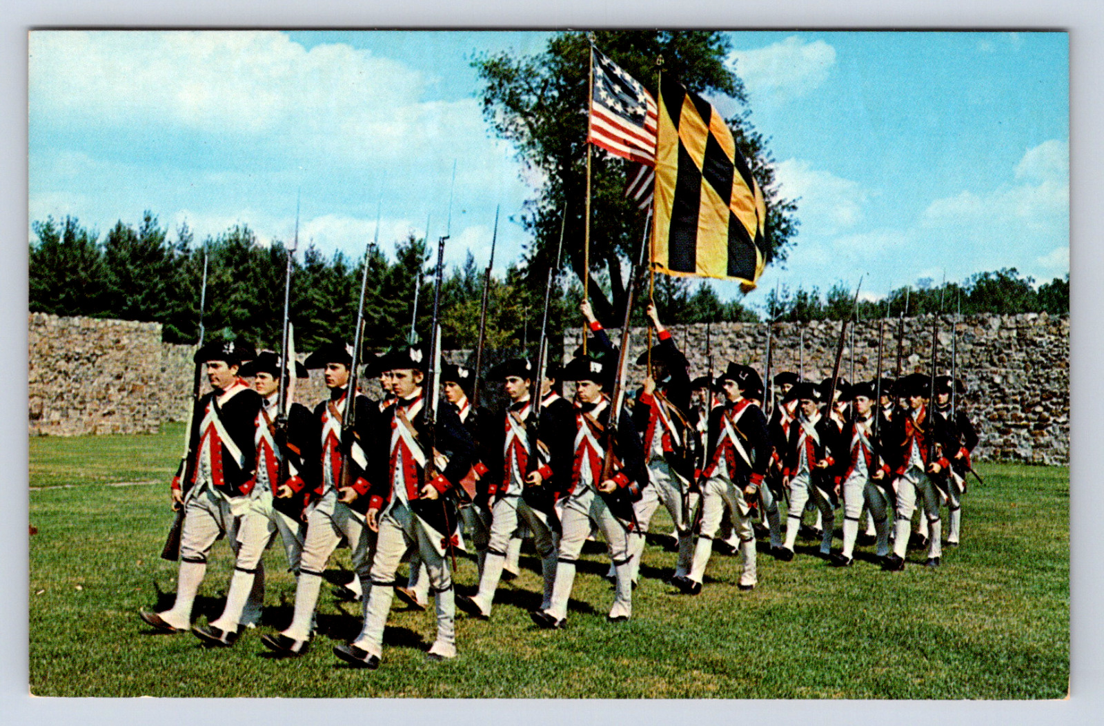 Vintage Postcard First Maryland Regiment Fort Frederick Maryland