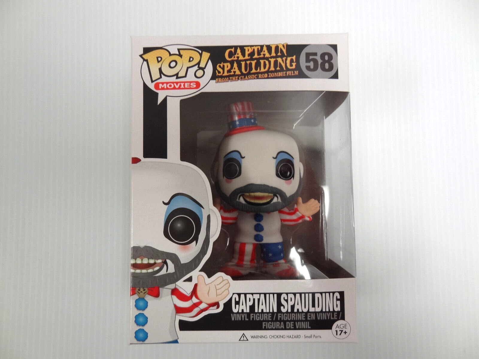 Funko POP Captain Spaulding Figure #58 NEW classic Rob Zombie Film AUTHENTIC