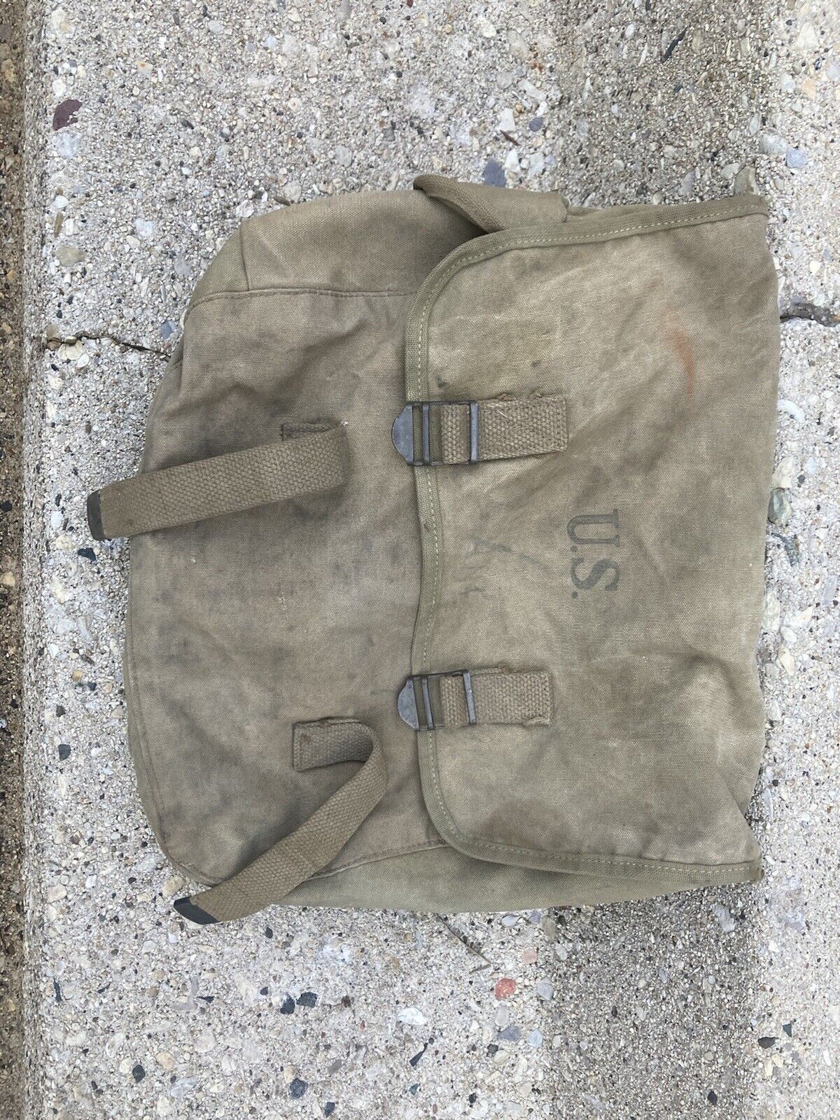WWII Mussete BAG satchel USGI US officers kit Pouch  WW2