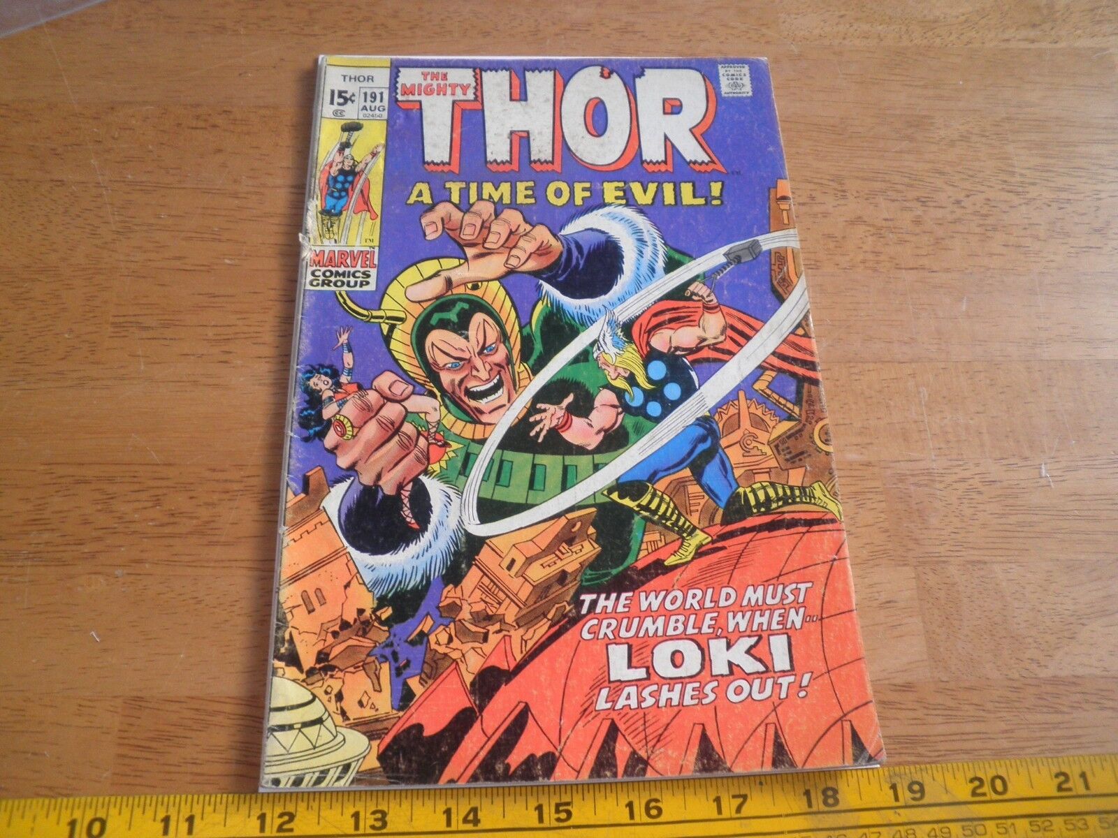 Thor 191 Bronze Age 1970\'s comic VG Loki